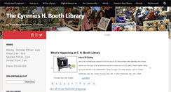 Desktop Screenshot of chboothlibrary.org